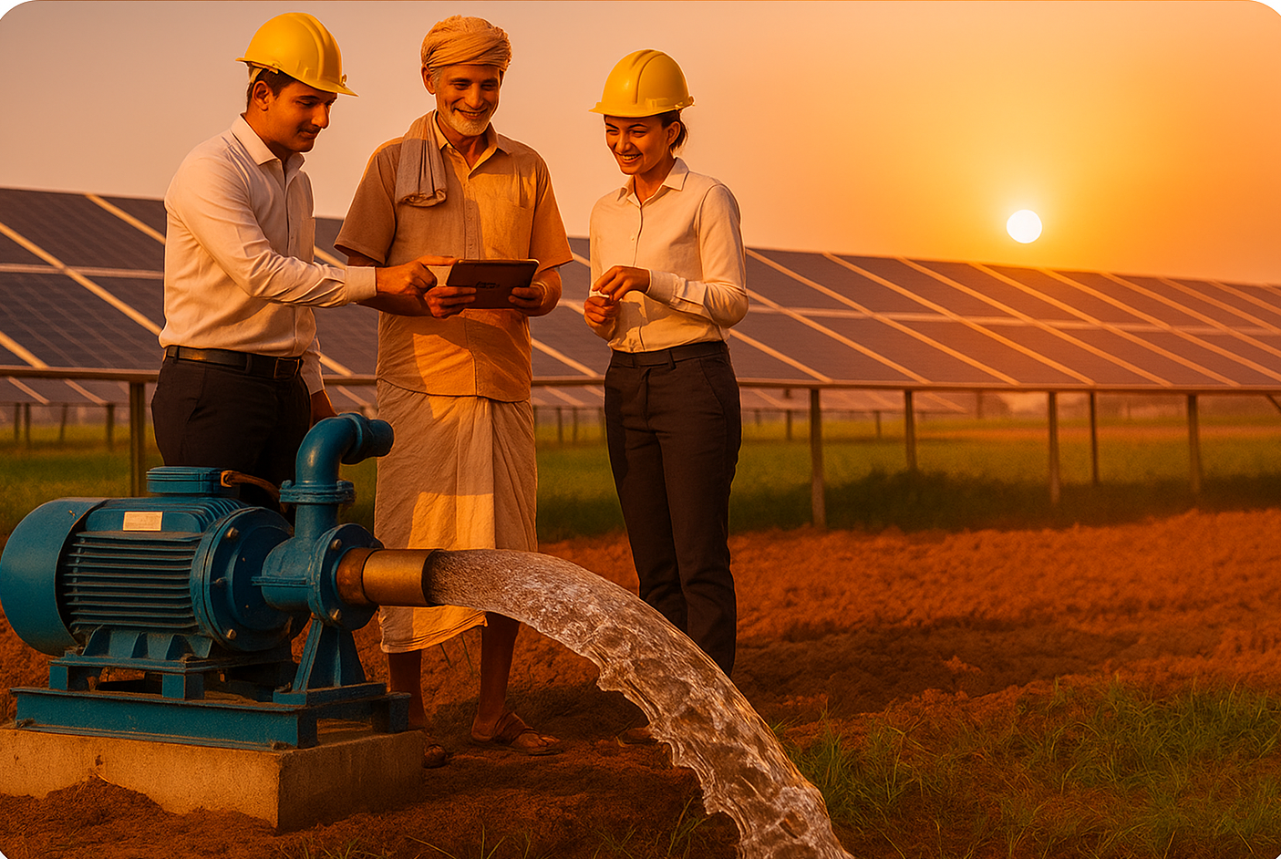Solar-powered water pumping system
